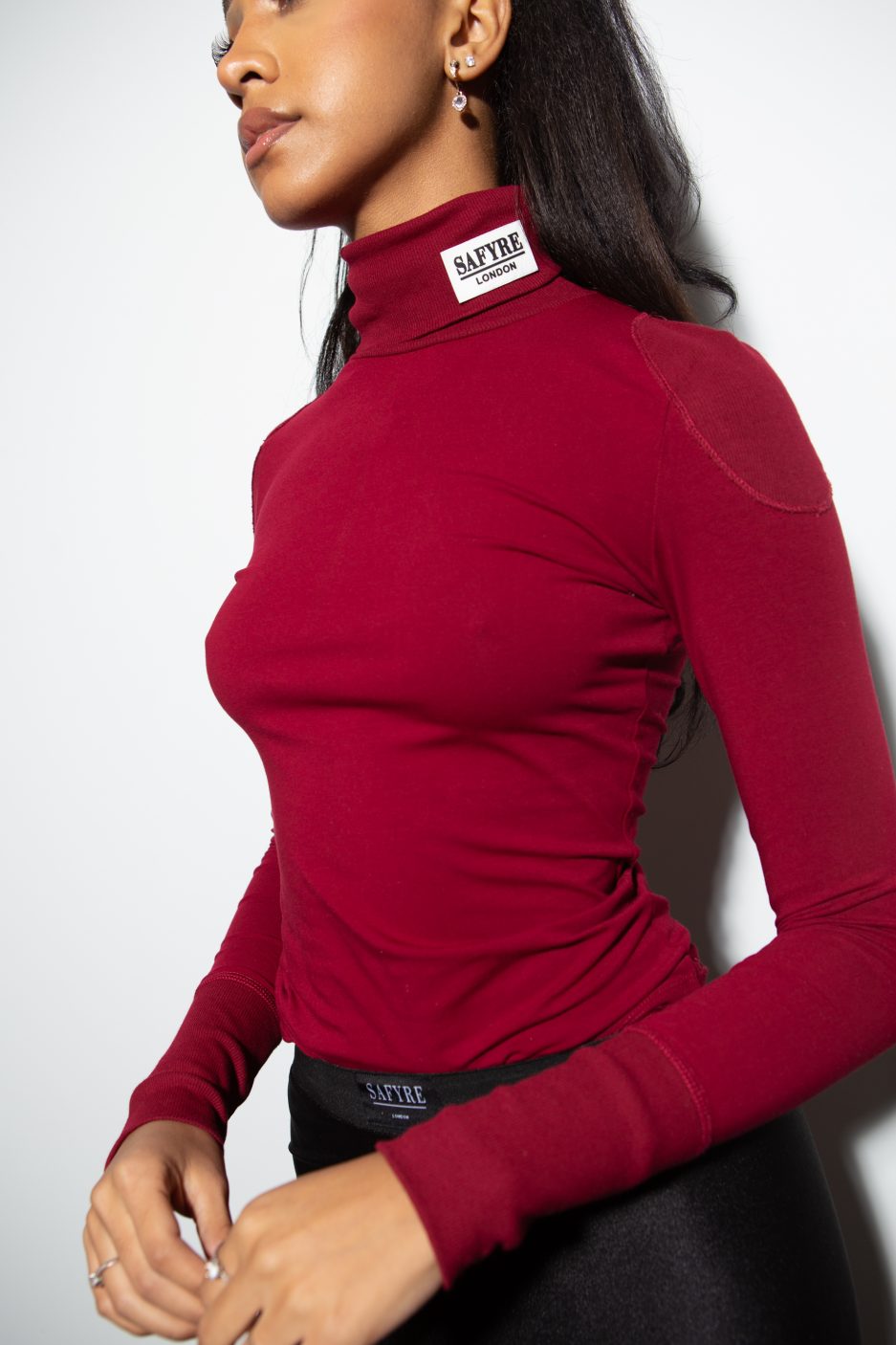 Cherry Logo Polo Neck Safyre London