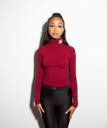 Cherry Logo Polo Neck Safyre London