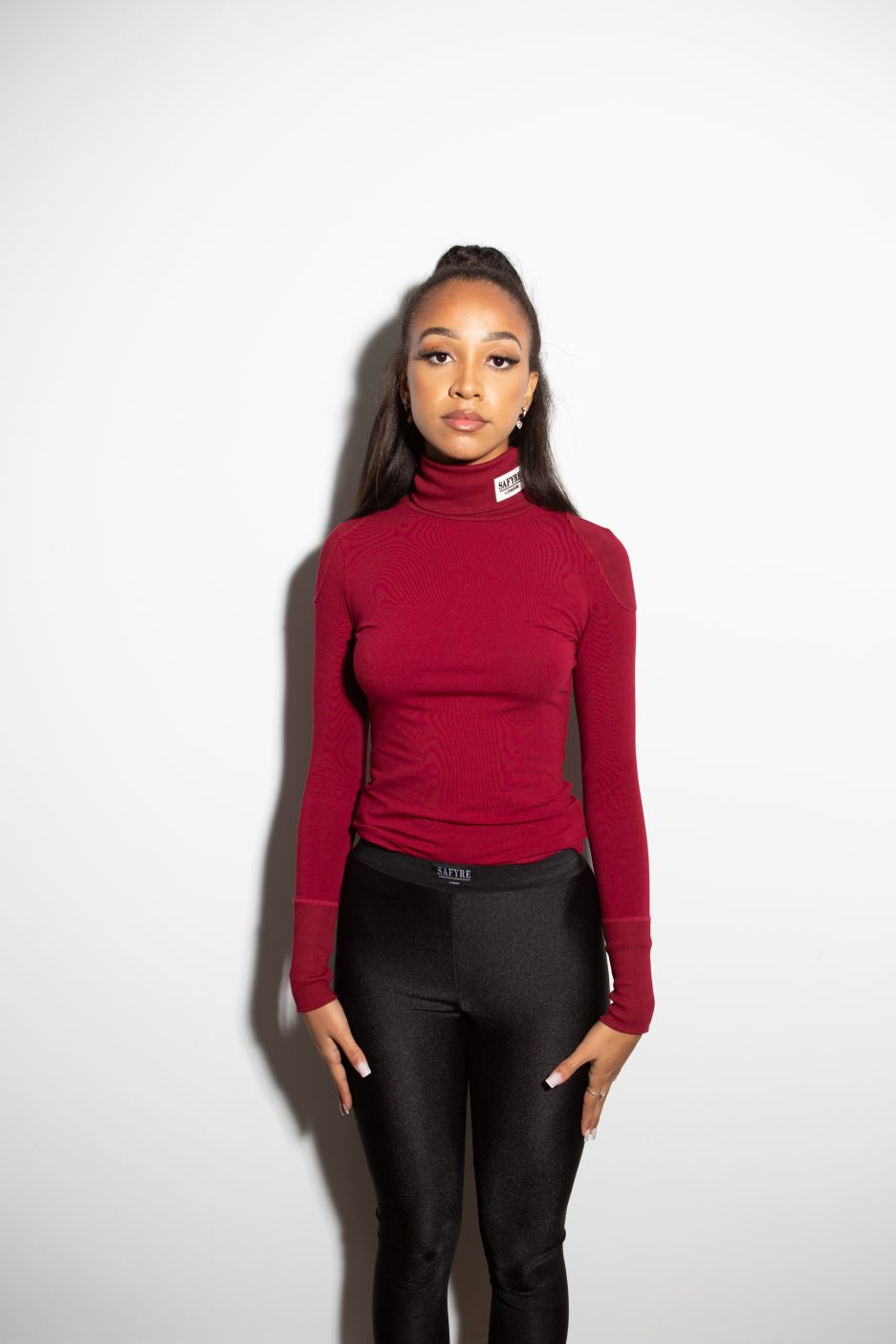 Cherry Logo Polo Neck Safyre London