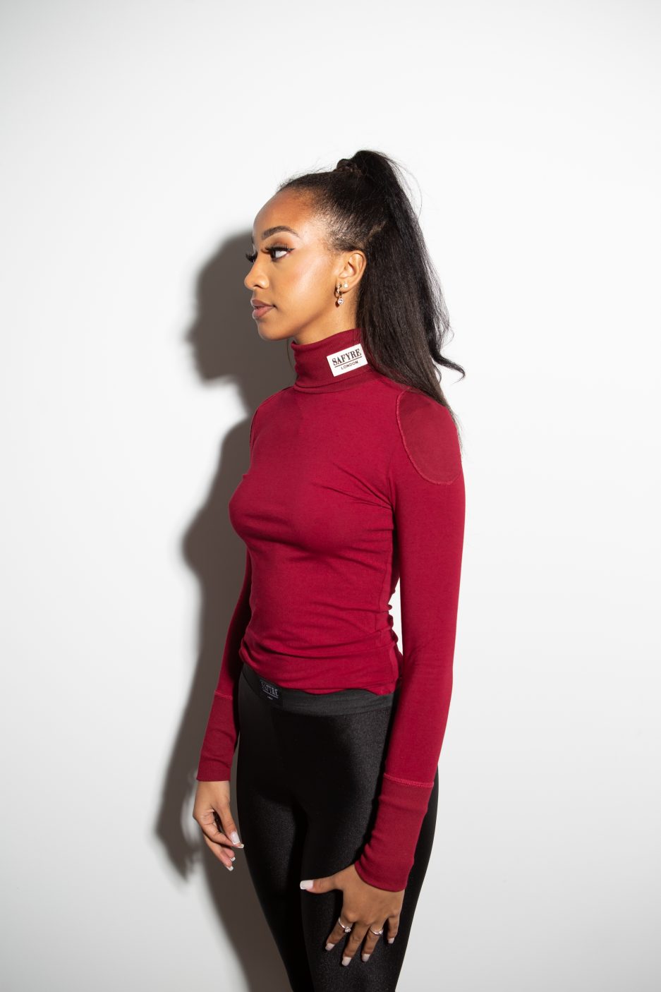 Cherry Logo Polo Neck Safyre London