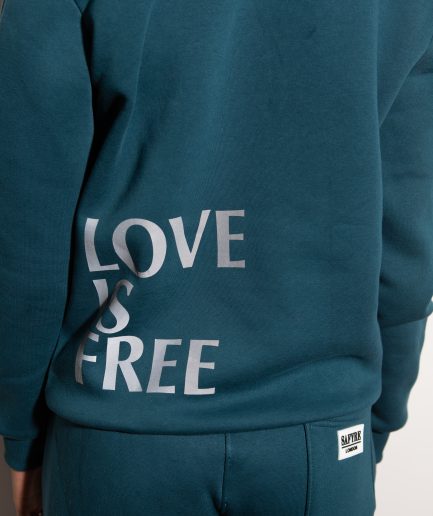 Love Is Free Tracksuit Safyre London in Blue